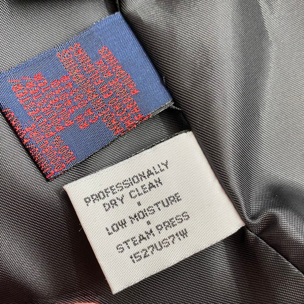 Ralph Ralph Lauren Black 100% Wool Tuxedo Blazer Satin Peak Lapel Vintage M - Picture 13 of 13